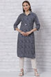 Red Straight Printed Kurta image number 0